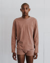 BASERANGE Crew neck long sleeve T-shirt France BAS-TOBL-CO-WI24-GARNET ORANGE